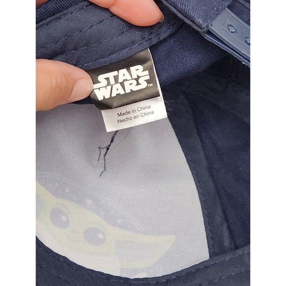 Star Wars Baby Yoda Grogu Hat Cap Snap Back‎ Blue Kids Youth Adjustable OSFA - Picture 5 of 5